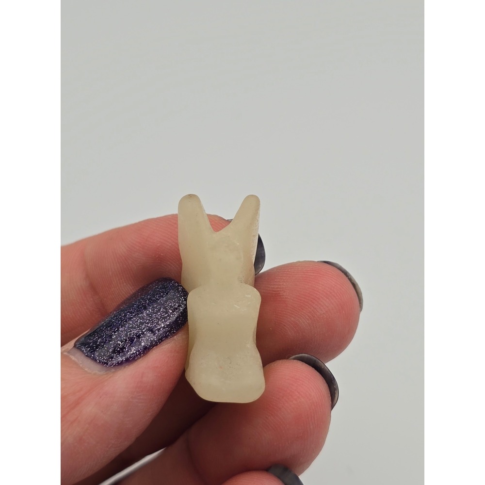 Set of 3 Crystal Carved Miniatures Goddess Ghost squirrel,  dollhouse, minis‎ - Picture 9 of 11